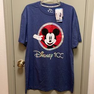 Disney 100 Anniversary Celebration Graphic Tees shirt Mickey Mouse Size Large